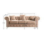 Canapea Romano – schiță cu dimensiuni