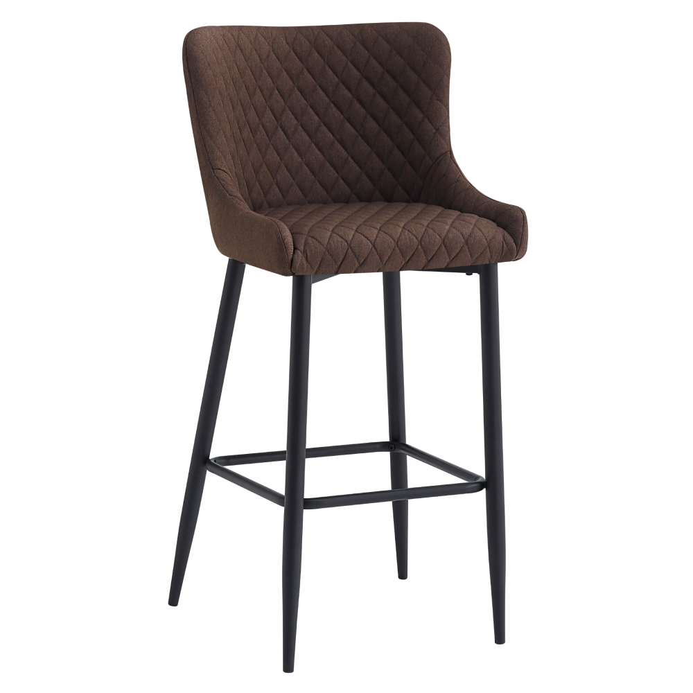 Scaun de bar, maro/neagra, CEZARIA