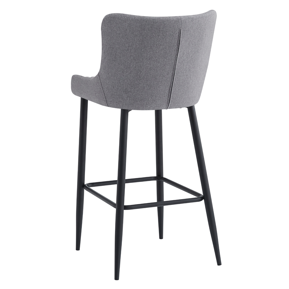 Scaun de bar CEZARIA, gri / negru