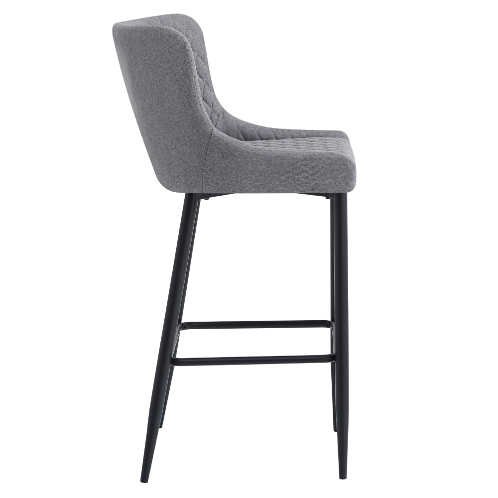 Scaun bar, gri/neagra, CEZARIA