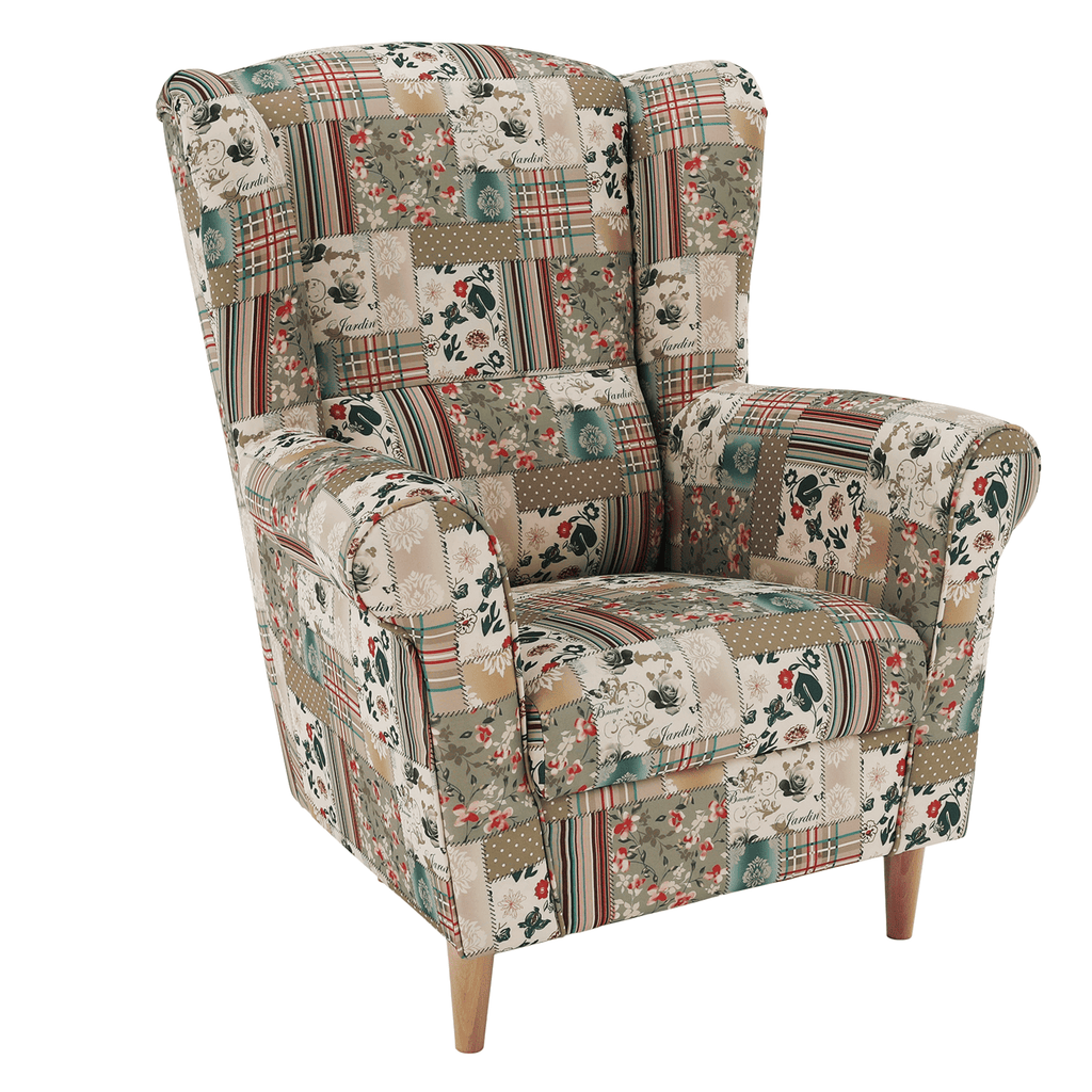 Fotoliu CHARLOT, material textil in stilul patchwork viorica 1