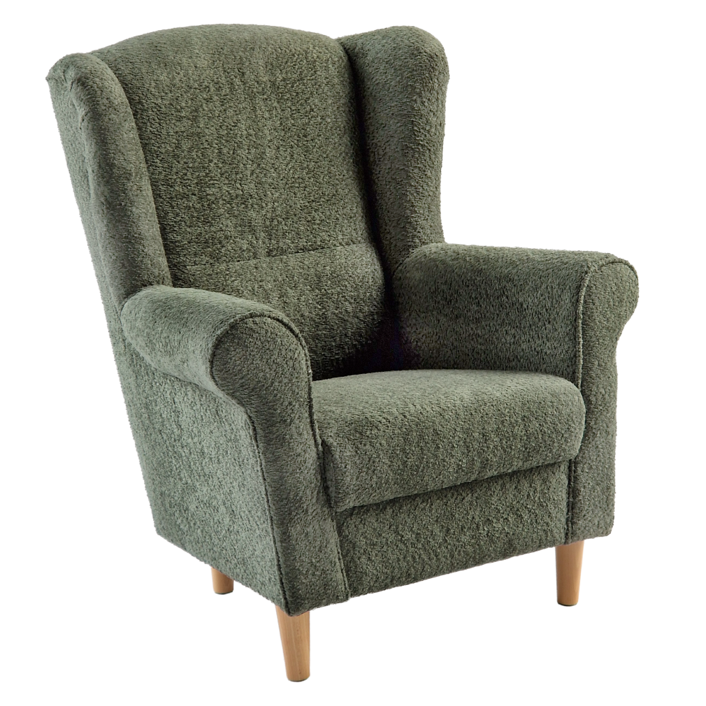 Fotoliu CHARLOT, textil verde Coral