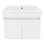 Mobilier baie CHOICE, alb / stejar artisan