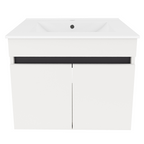 Mobilier baie CHOICE, alb / stejar artisan