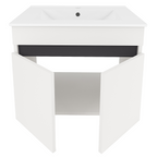 Mobilier baie CHOICE, alb / stejar artisan
