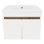 Mobilier baie CHOICE, alb / stejar artisan