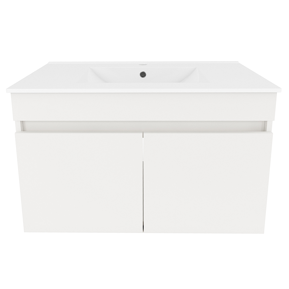 Mobilier baie CHOICE, alb / stejar artisan