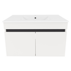 Mobilier baie CHOICE, alb / stejar artisan