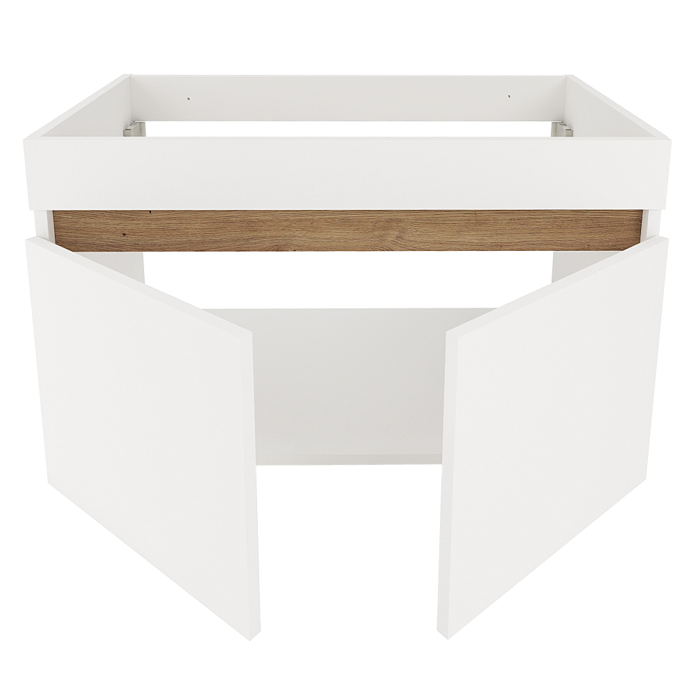 Mobilier baie CHOICE, alb / stejar artisan