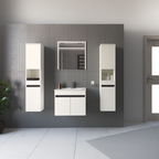 Mobilier baie CHOICE, stejar alb / artisan