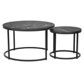 Masuta de cafea CIRKO, gri inchis / negru