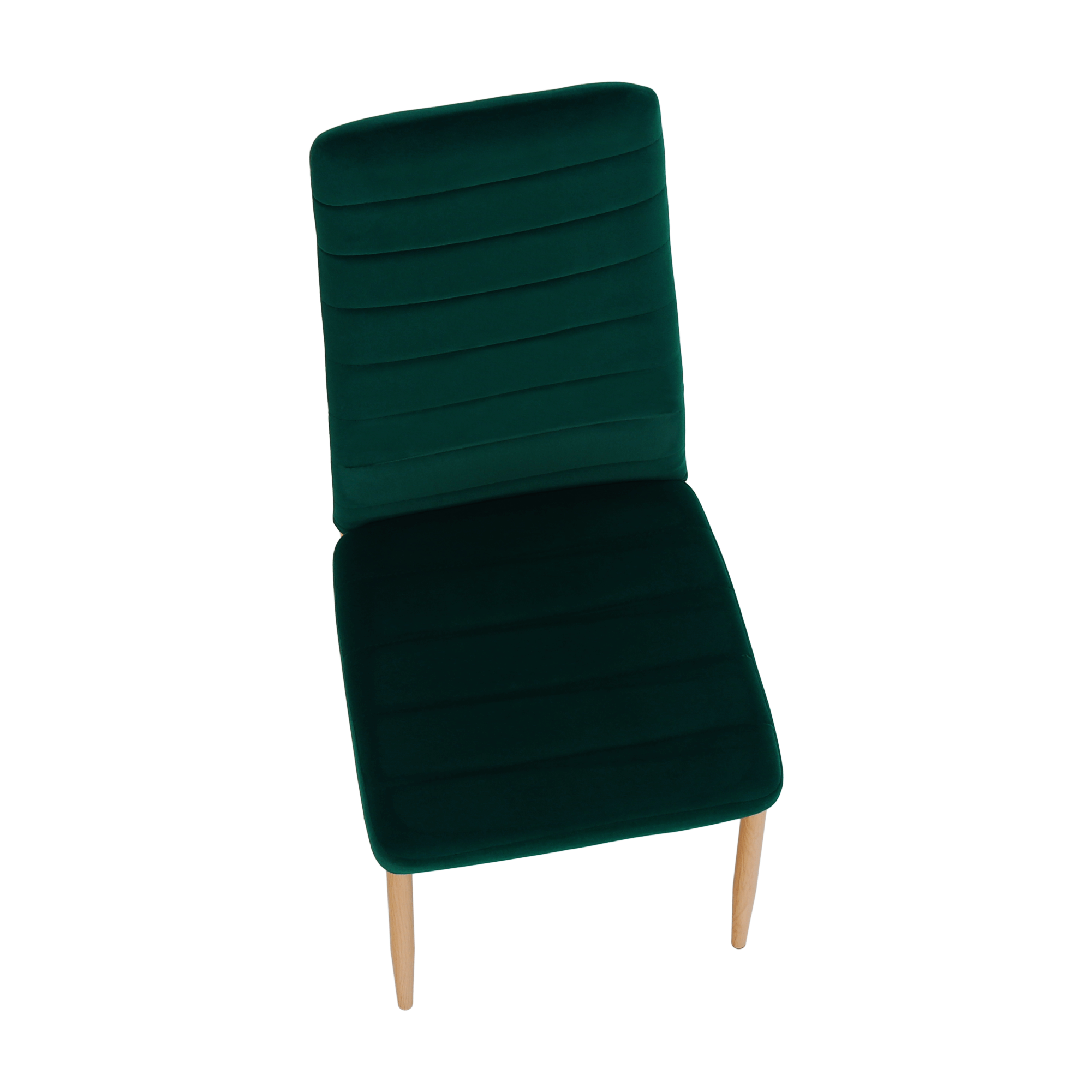 Scaun Coleta, smarald / stejar