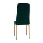Scaun Coleta, smarald / stejar