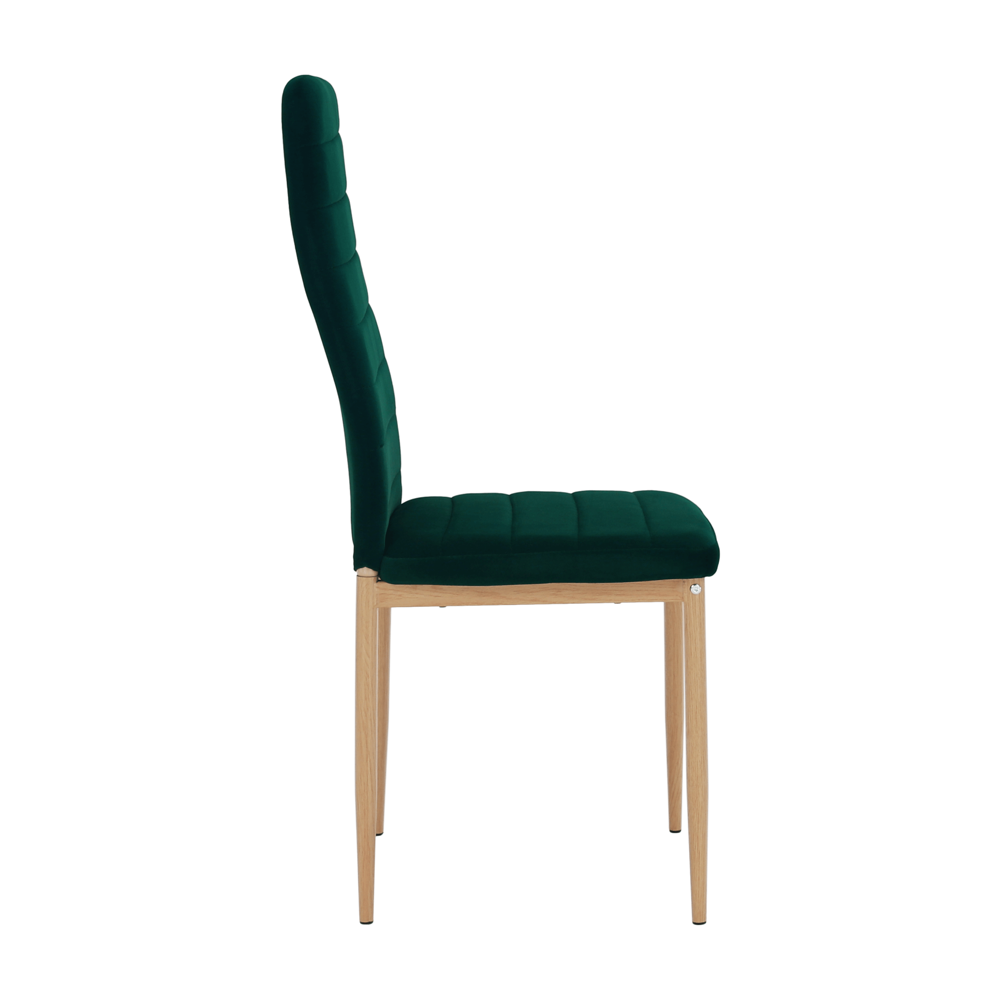 Scaun Coleta, smarald / stejar