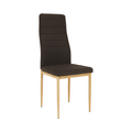 Scaun COLETA NOVA, material textil maro inchis/cadru metalic fag