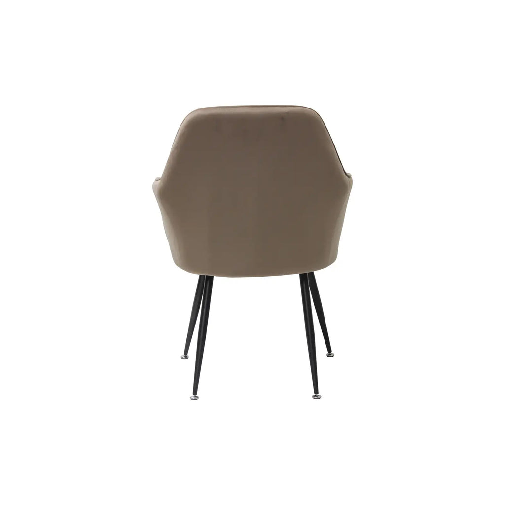 Scaun tapitat living din si picioare metalice Cora, vedere 7