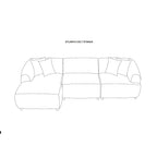 Colțar Atlanta – schiță cu dimensiuni