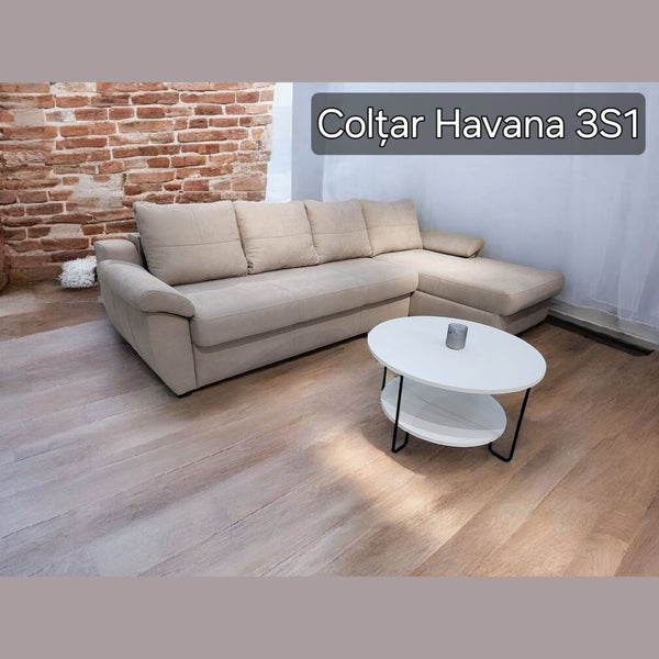 Colțar Havana, vedere din față