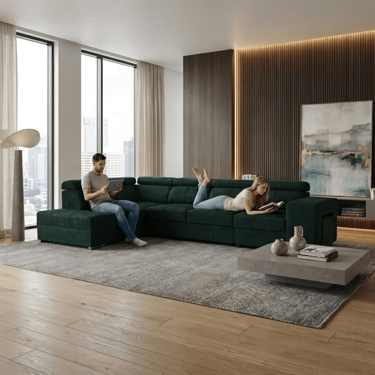 Colțar Malaga Big în living, imaginea 2