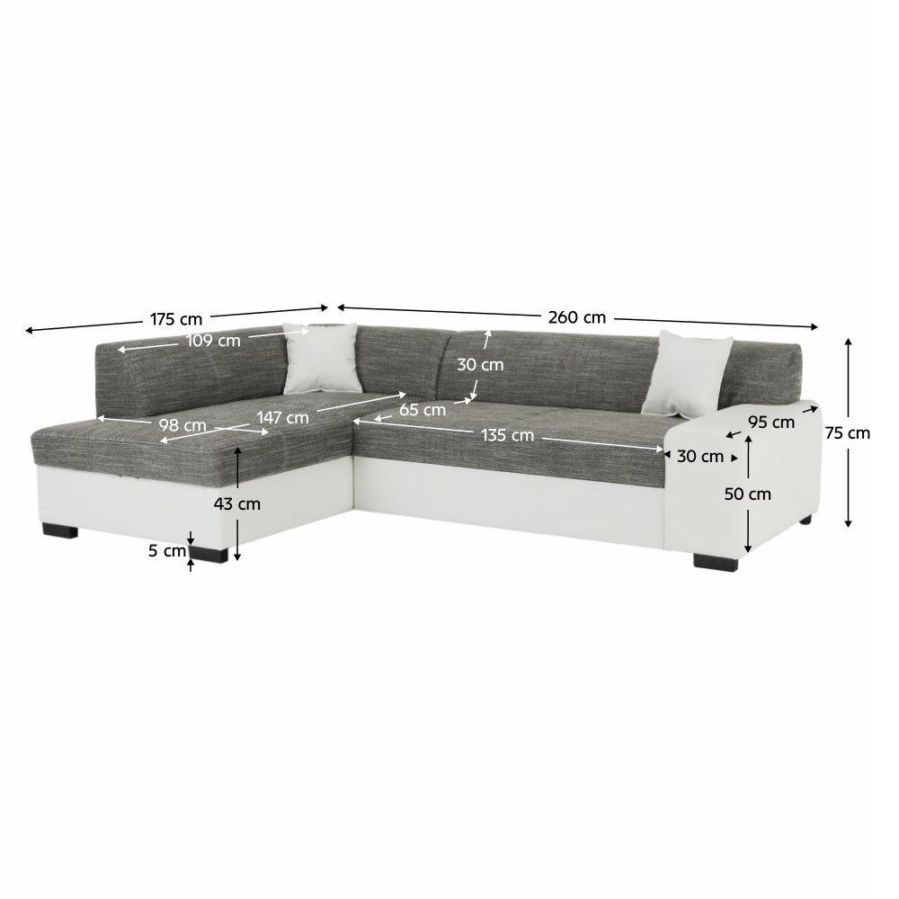 Colțar Minerva – schiță cu dimensiuni