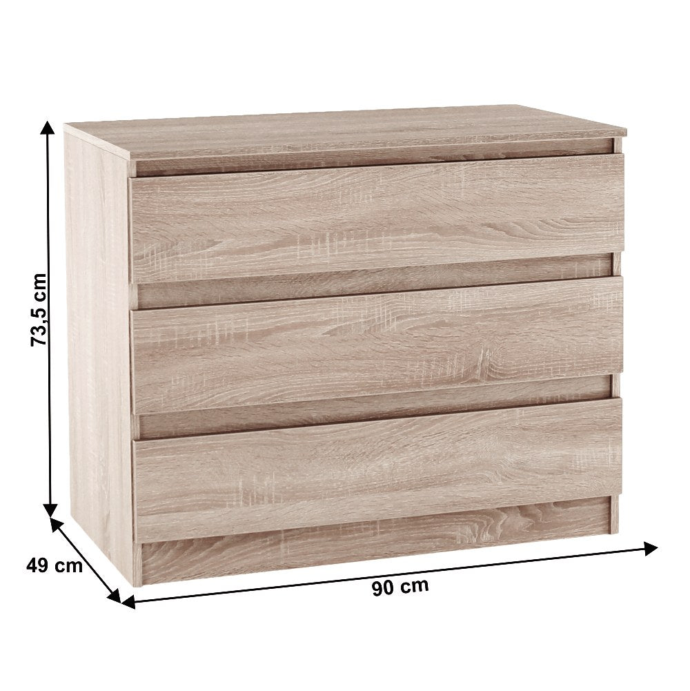 Comodă Hany 003 – schiță cu dimensiuni