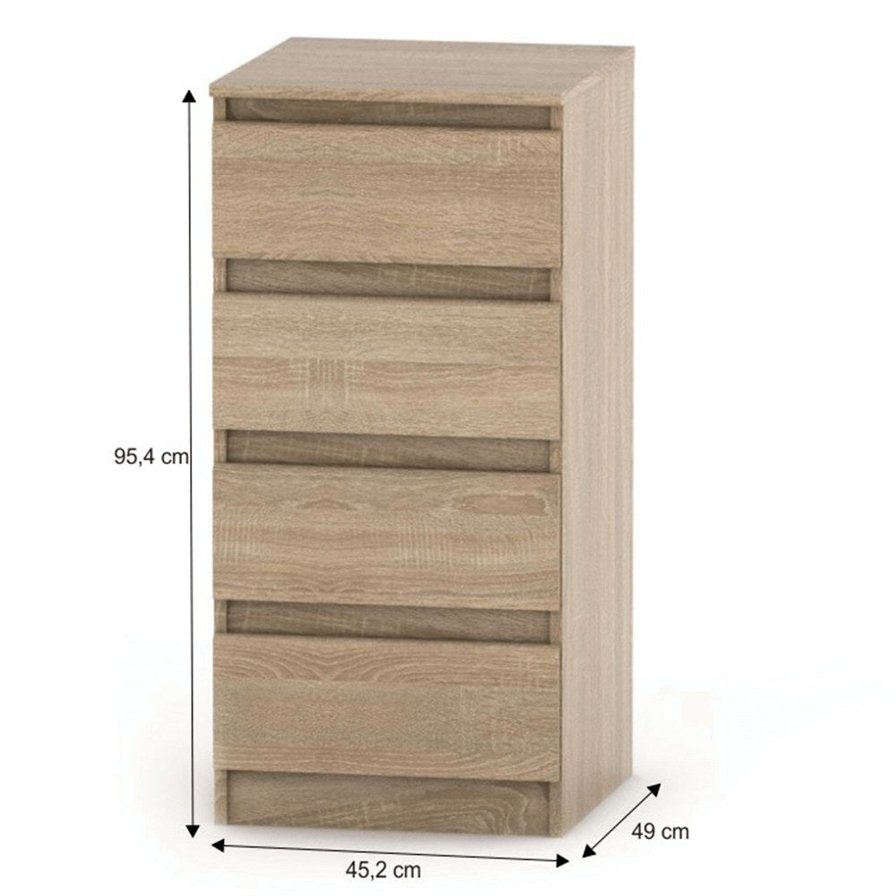 Comodă Hany 009 – schiță cu dimensiuni