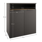 Comodă living Adapo – schiță cu dimensiuni, imaginea 2