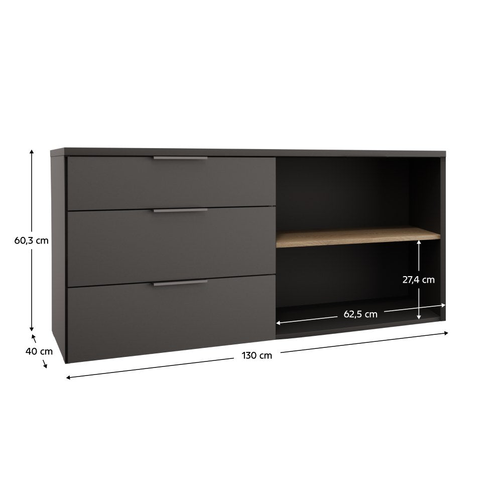 Comodă living Adapo – schiță cu dimensiuni
