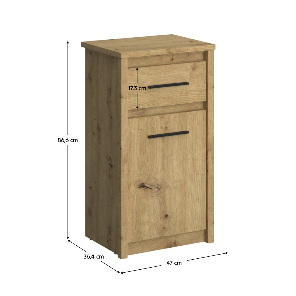 Comodă living Airon – schiță cu dimensiuni