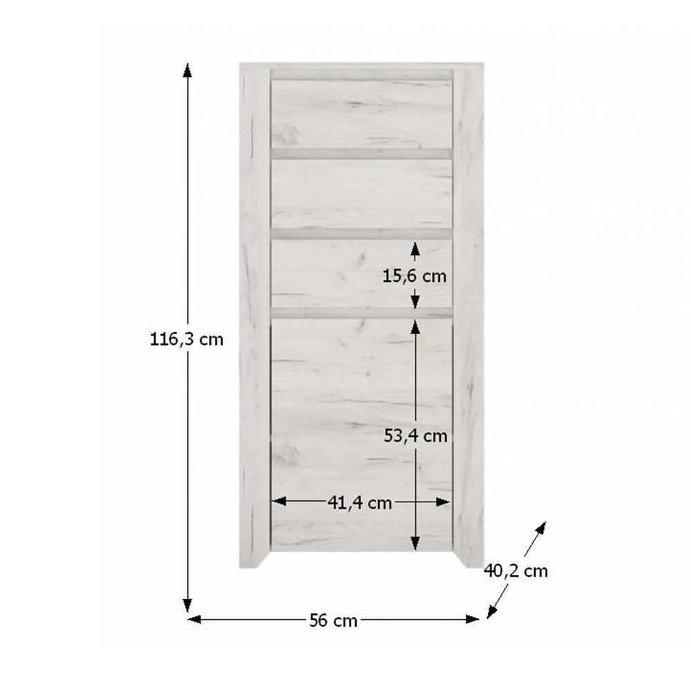 Comodă living Angel – schiță cu dimensiuni