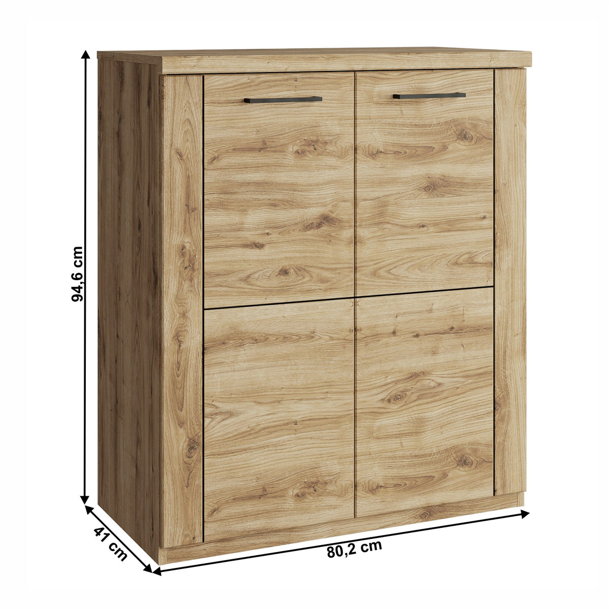Comodă living Dorsi – schiță cu dimensiuni