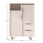 Comodă living Fresio – schiță cu dimensiuni, imaginea 2