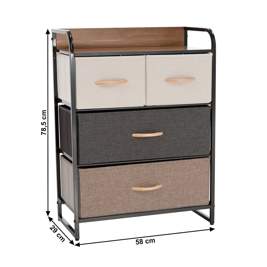 Comodă living Hazel Typ 2 – schiță cu dimensiuni