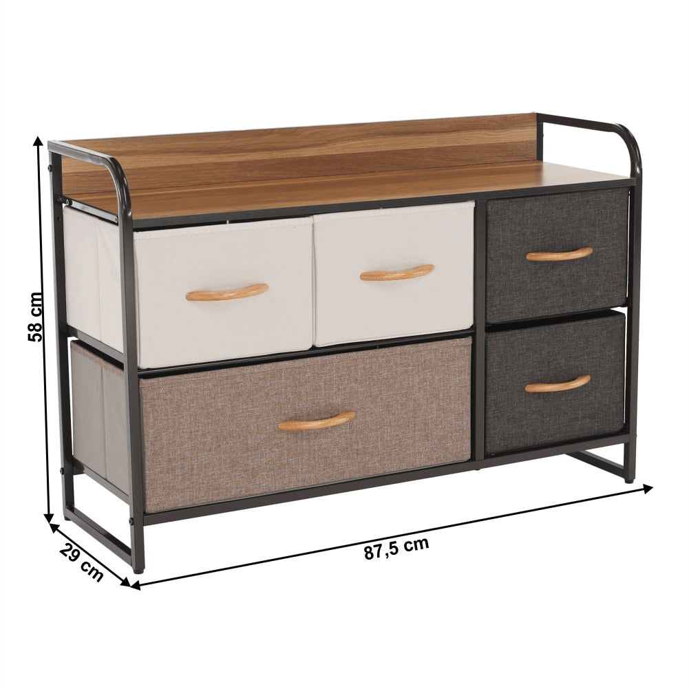 Comodă living Hazel Typ 4 – schiță cu dimensiuni