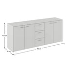 Comodă living Hugos 180 – schiță cu dimensiuni