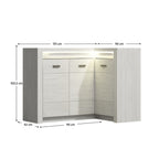 Comodă living Infinity – schiță cu dimensiuni
