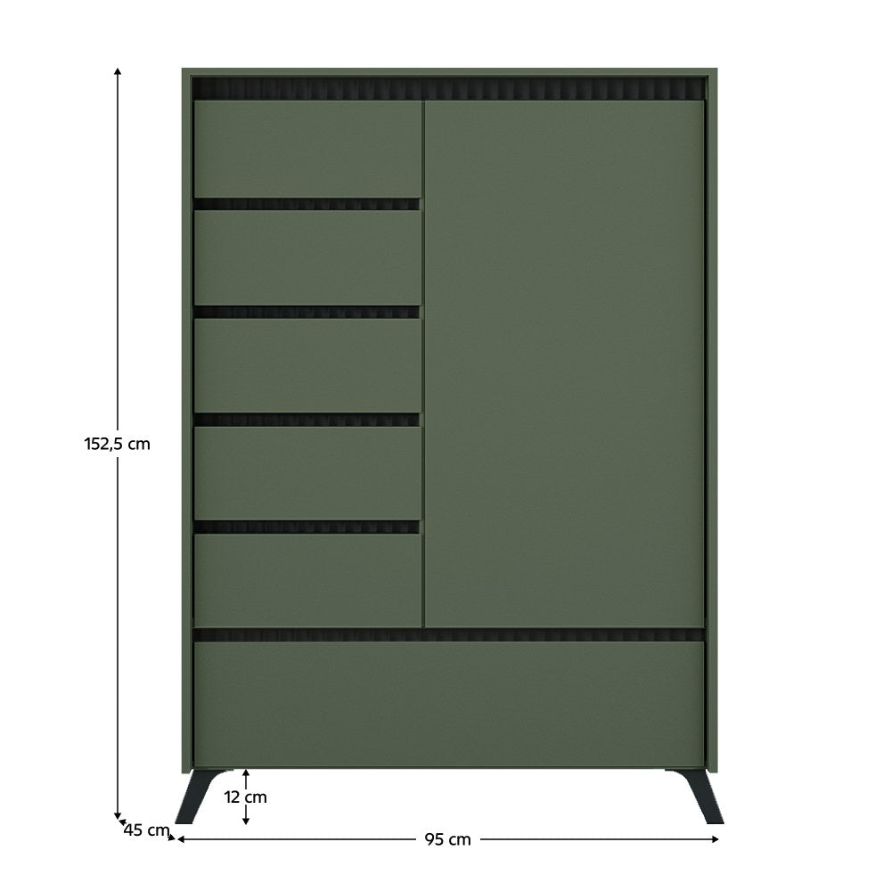 Comodă living Longy – schiță cu dimensiuni