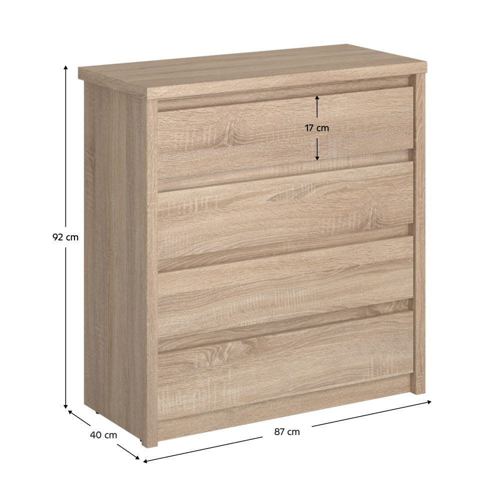 Comodă living Norty – schiță cu dimensiuni