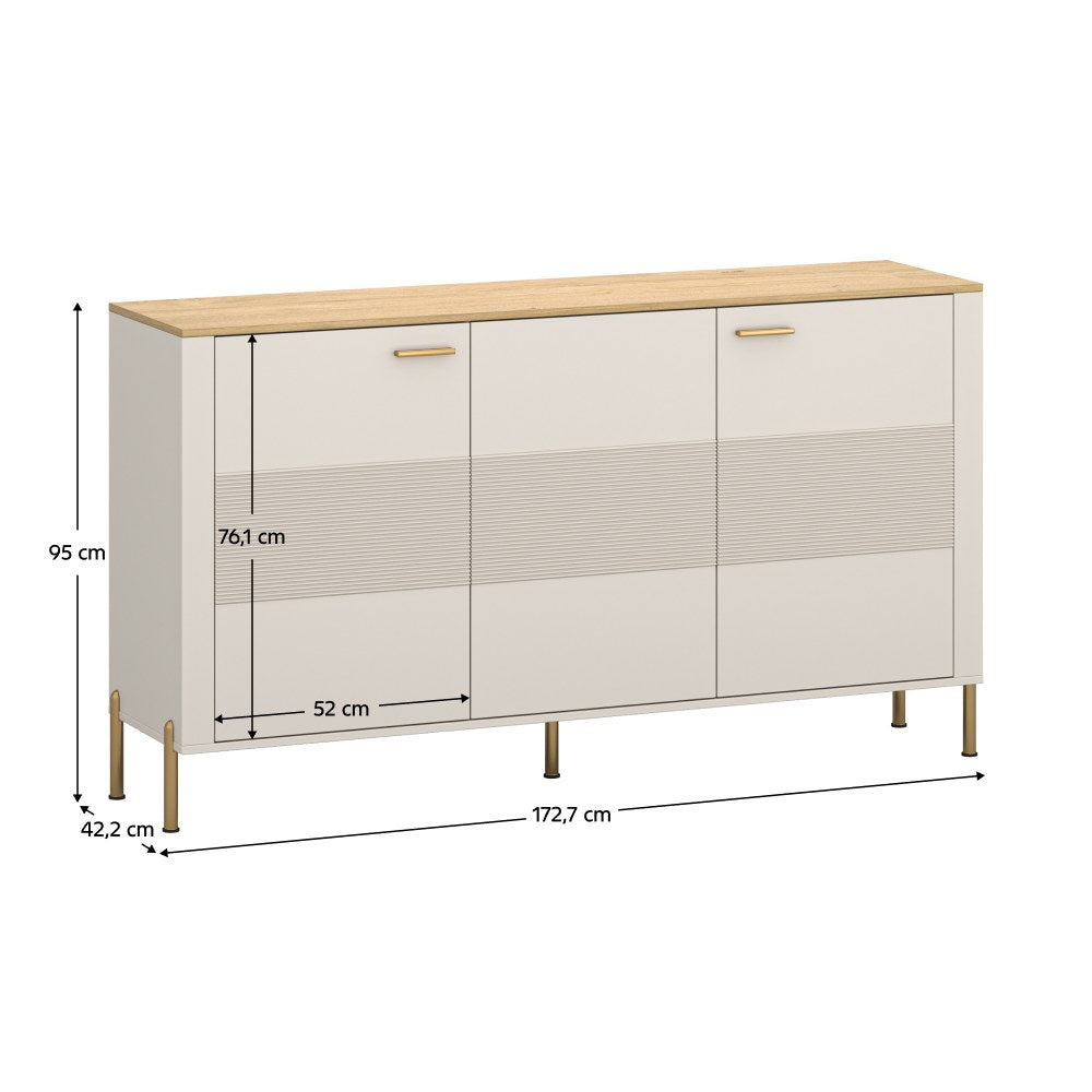 Comodă living Runol – schiță cu dimensiuni