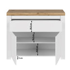 Comodă living Vilgo – schiță cu dimensiuni