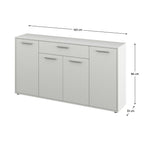 Comodă Lunia – schiță cu dimensiuni