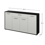 Comodă Lunia – schiță cu dimensiuni