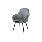 Scaun living din catifea si picioare metalice Cora