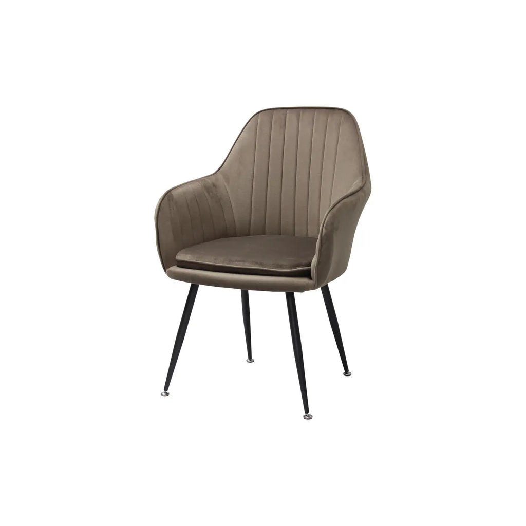 Scaun tapitat living din si picioare metalice Cora, vedere 6