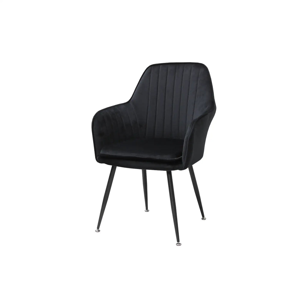 Scaun tapitat living din si picioare metalice Cora, vedere 8