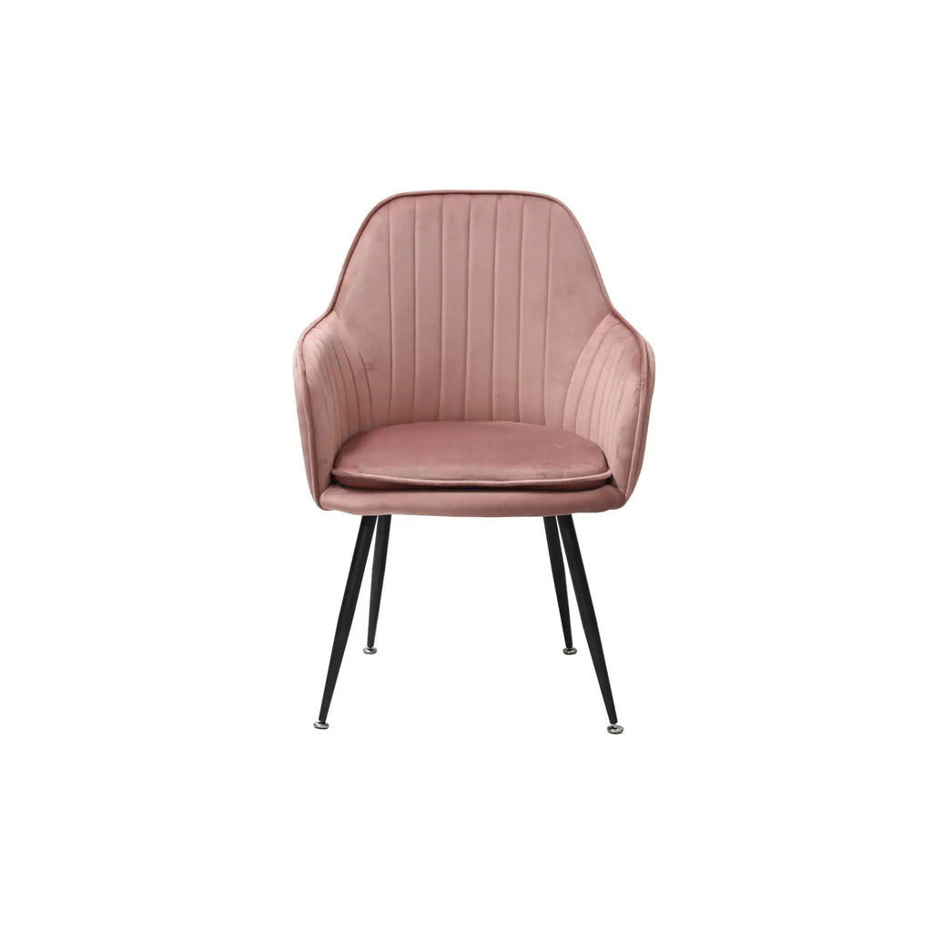 Scaun tapitat living din si picioare metalice Cora, vedere 4