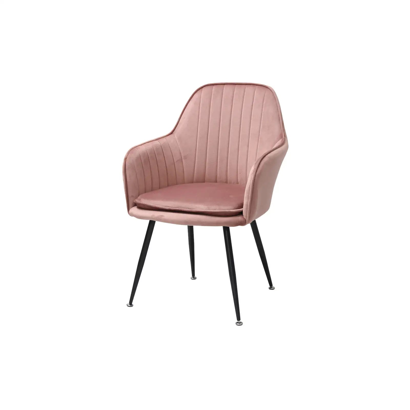 Scaun tapitat living din si picioare metalice Cora, vedere 3