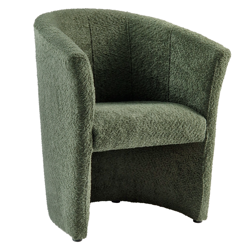 Fotoliu de club CUBA, material textil verde Coral