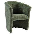 Fotoliu de club CUBA, material textil verde Coral