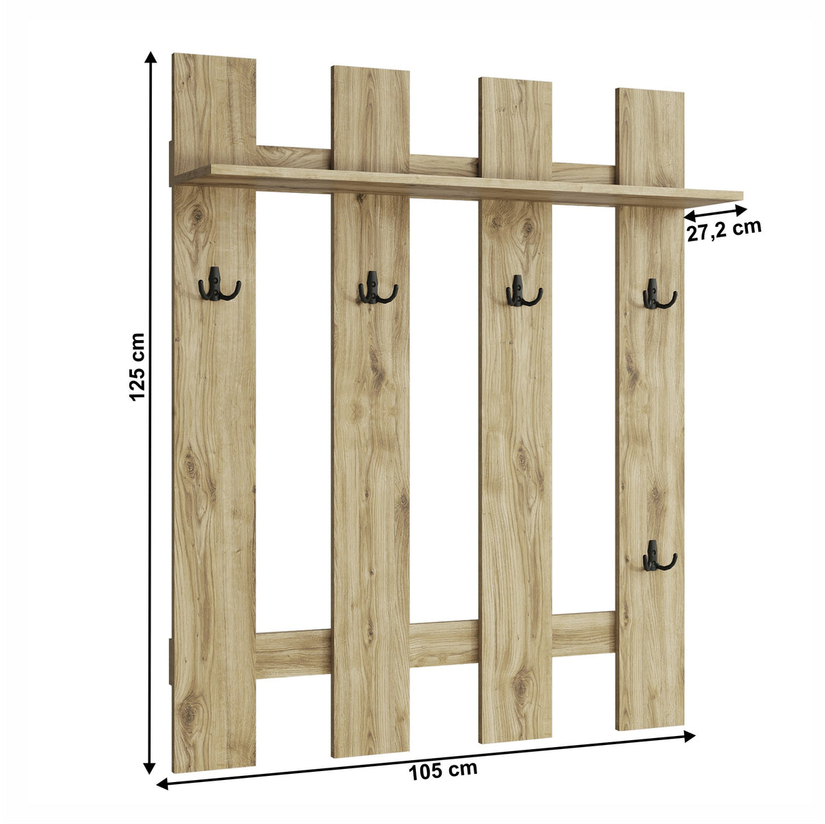 Cuier hol Dorsi – schiță cu dimensiuni